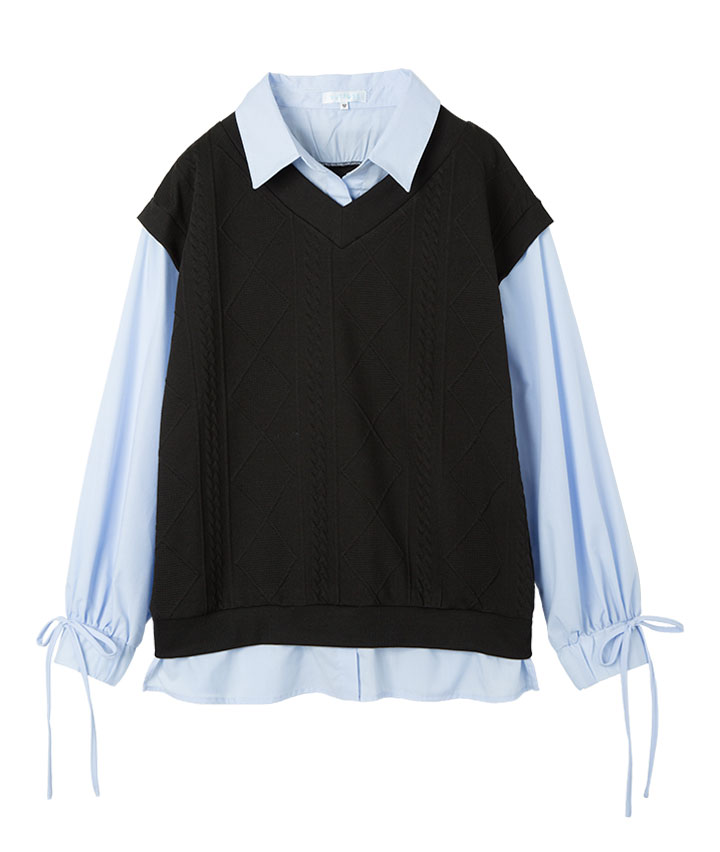 シャツドッキングプルオーバー