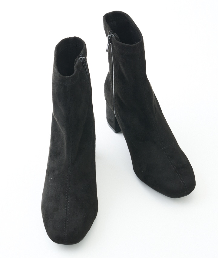 ベネシュ ブラック ショートブーツ 23.5cm - 靴