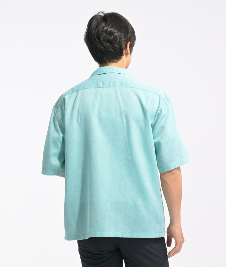 パナマオープンカラー半袖シャツ