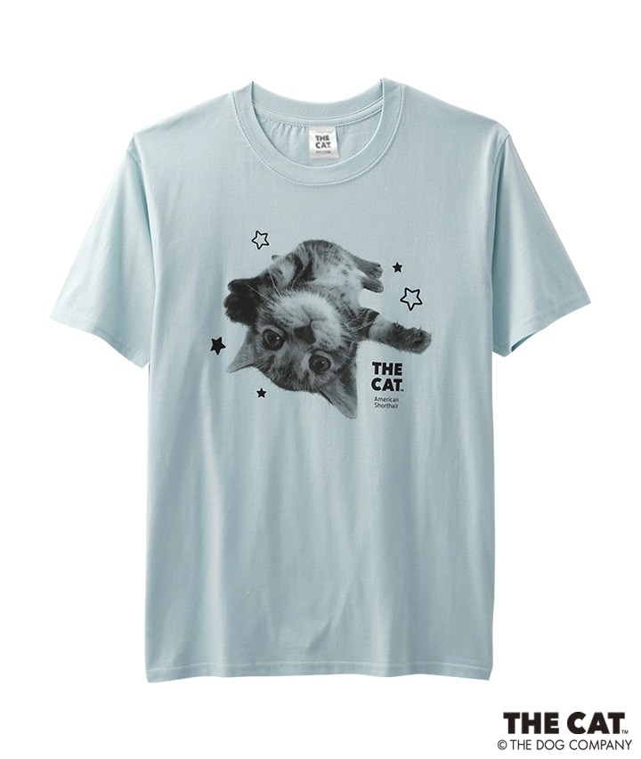 ＴＨＥ ＣＡＴ＞（綿１００％）Ｔシャツ(Ｍサイズ ホワイト): メンズ