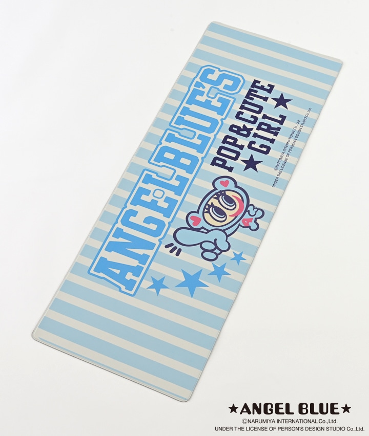 ＡＮＧＥＬ ＢＬＵＥ】ＰＶＣキッチンマット ストライプ(４５×１２０