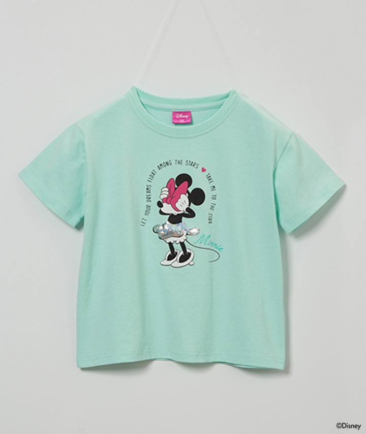 Ｄｉｓｎｅｙ】女児スパンコールＴシャツ(１１０㎝ ミント): ベビー