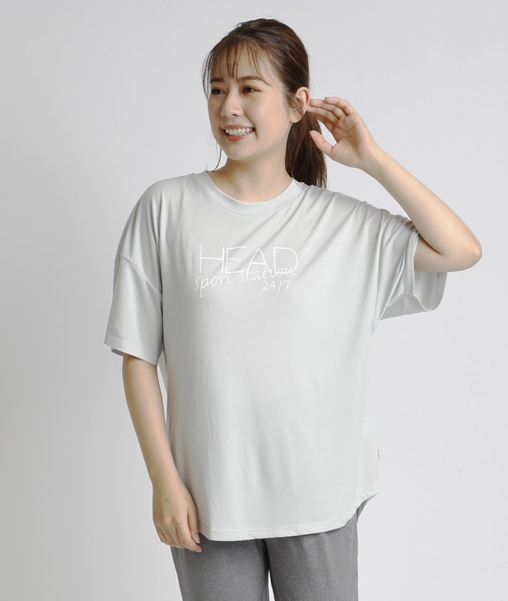 ｈｅａｄ 婦人前後差ｔシャツ ｍサイズ グレー 婦人 パシオス公式ネットショップ Paseos Net