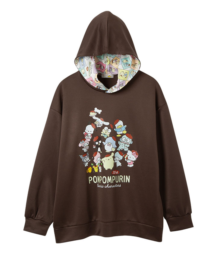 【サンリオキャラクターズ】（ポムポムプリン）プルパーカ