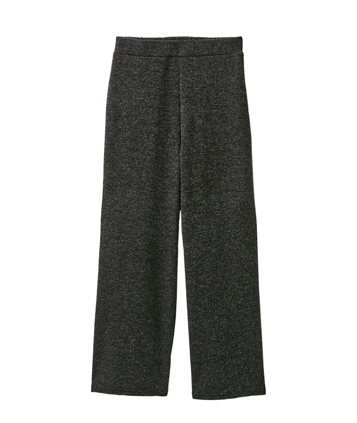 リブストレートパンツ