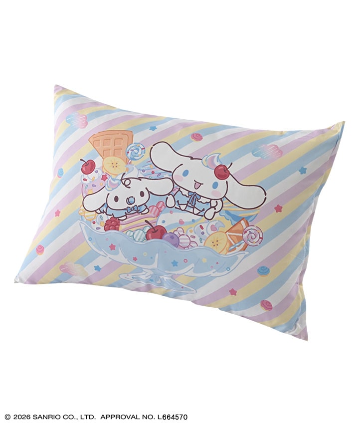 【サンリオキャラクターズ】（シナモロール）カバー付き枕