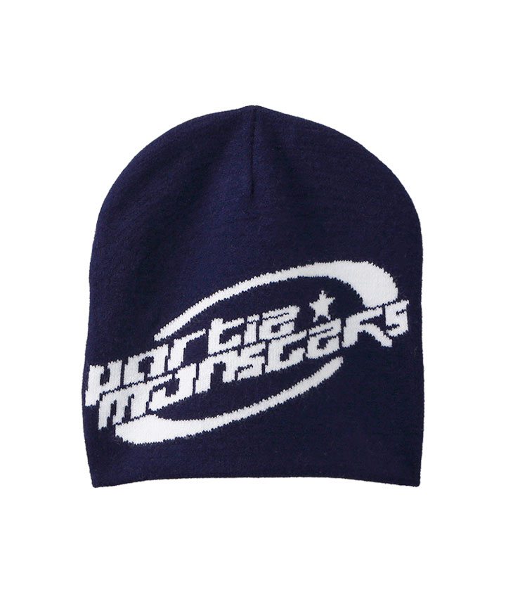 英字ロゴニット帽