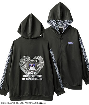 【サンリオキャラクターズ】（クロミ）ジップパーカー