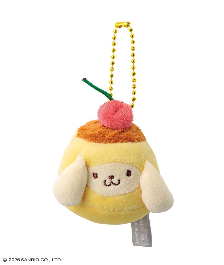 【サンリオキャラクターズ】（ポムポムプリン）ぬいぐるみボールチェーン