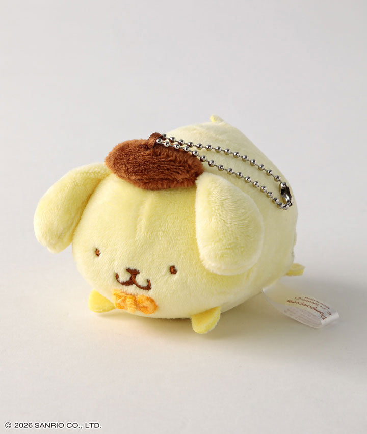 【サンリオキャラクターズ】（ポムポムプリン）もっちもち寝そべりマスコット