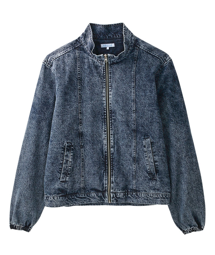 ケミカルデニムスタンドブルゾン