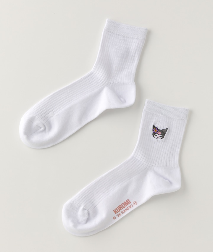 【サンリオキャラクターズ】（クロミ）（１足物）スクールソックス
