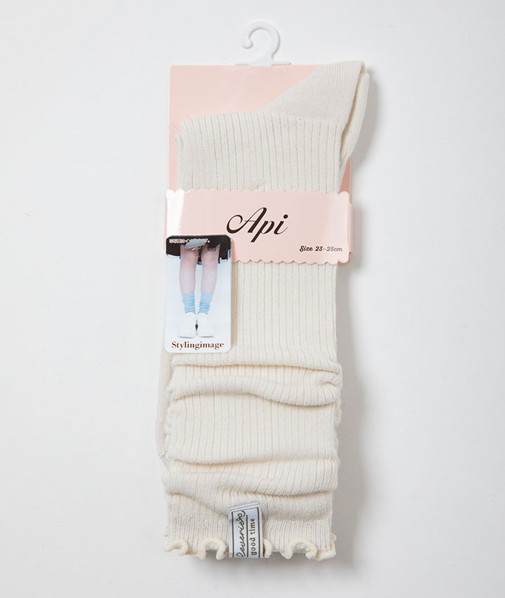 （１足物）タグ付きくしゅソックス