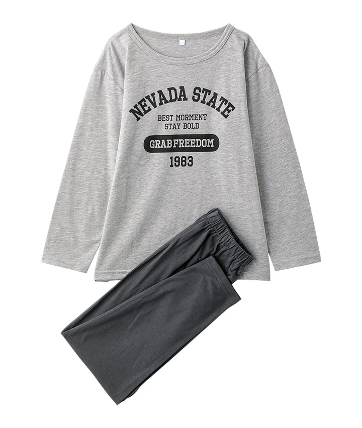 ロゴプリントパジャマ