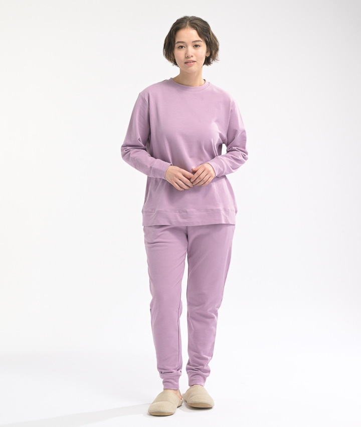 （保湿）婦人ストレッチ裏毛ルームウェア