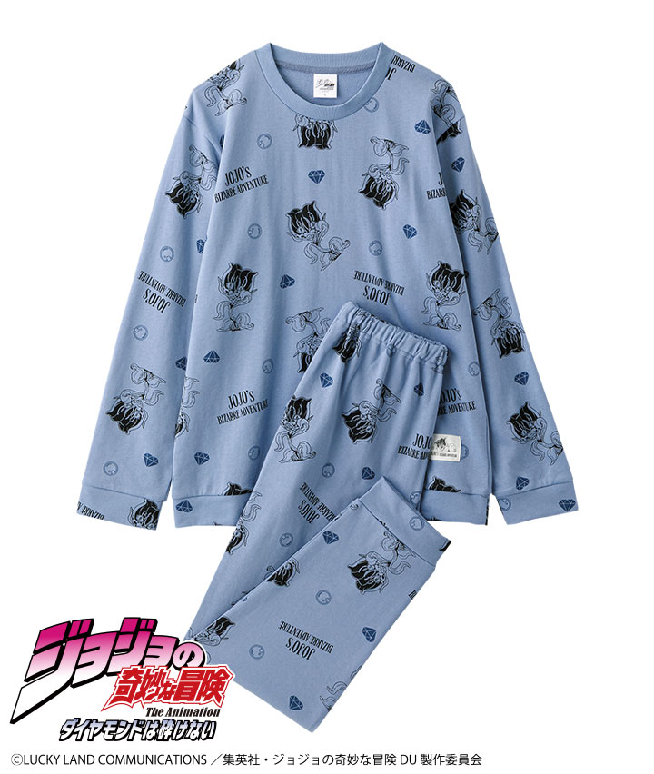 アニメ『ジョジョの奇妙な冒険 ダイヤモンドは砕けない』裏毛総柄ルームウェア
