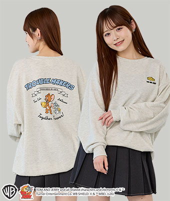 【トムとジェリー】プリントトレーナー