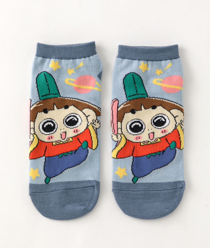 【おじゃる丸】（１足物）フロント柄ソックス