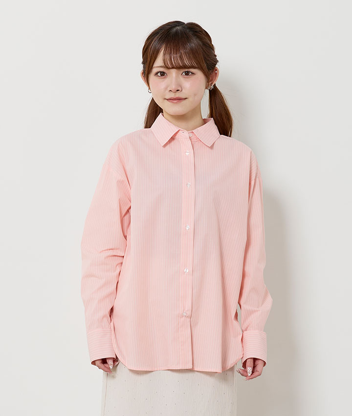 ＜トレンドスタイル＞婦人ストライプシャツ