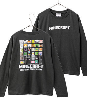 【マインクラフト】天竺長袖Ｔシャツ