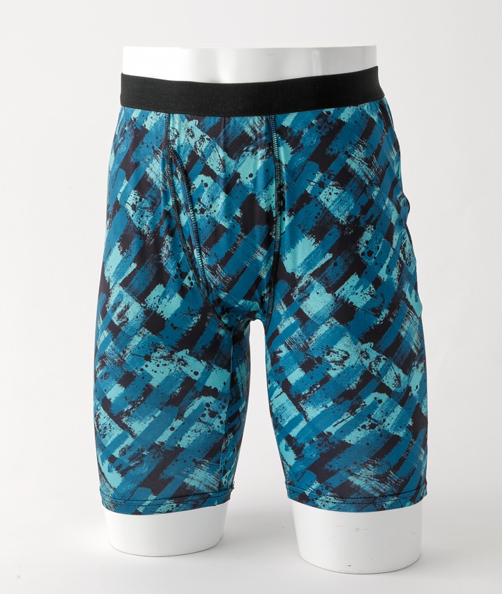 【アクティブスタイル】（ドライストレッチ）（５分丈）ロングボクサーブリーフ（前あき）