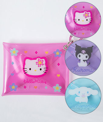 【サンリオキャラクターズ】カラビナ付きクリアポーチ