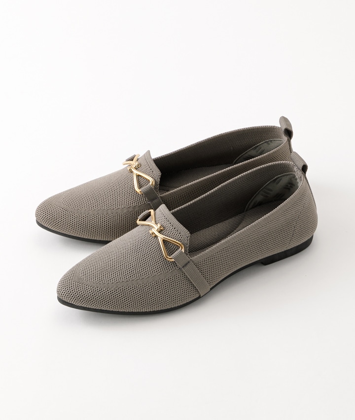 【シューフィッター企画】ビット使いニットフラットシューズ