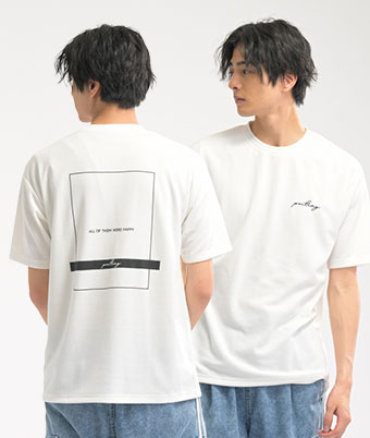 半袖ポンチプリントＴシャツ