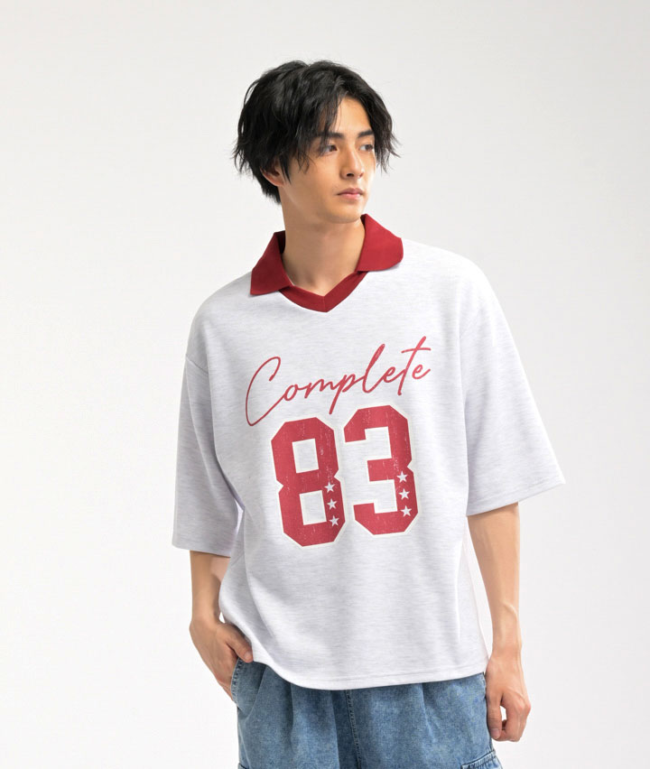 衿付ナンバリングプルオーバー