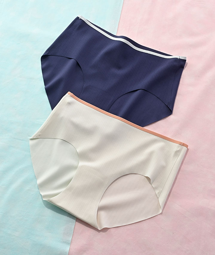 （ピタっと革命）バイカラーシームレスショーツ