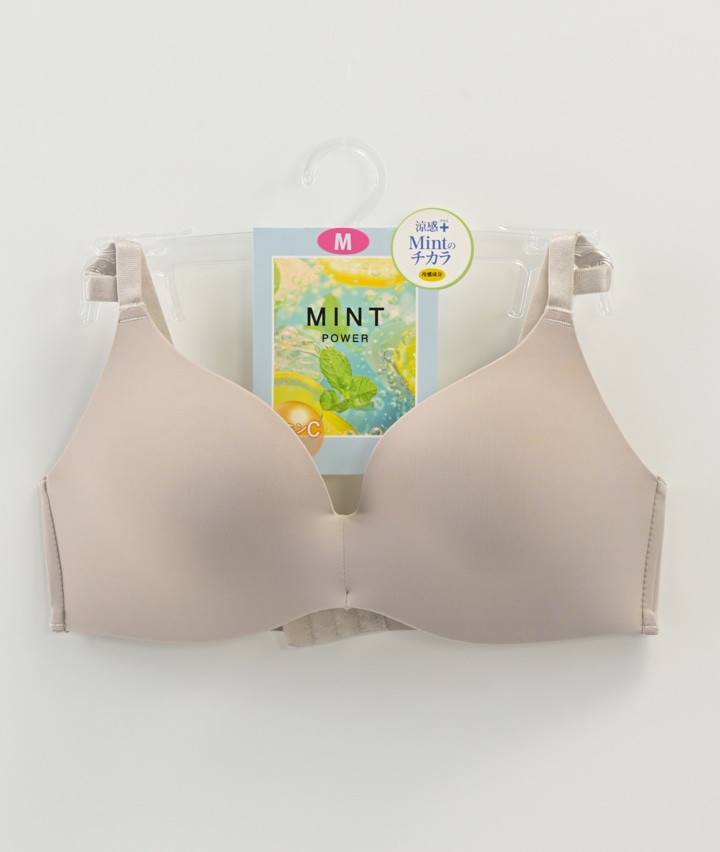 （Ｍｉｎｔのチカラ）涼感ベーシックワイヤレスブラジャー