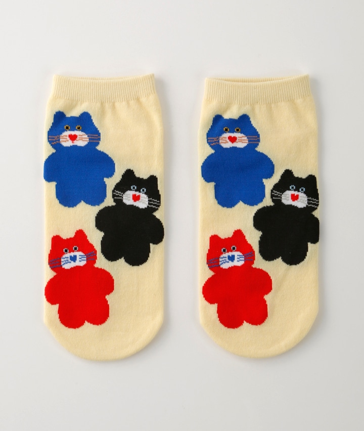 【ｍｏｊｏｊｏｊｏ】（Ｔｏｄｄ　Ｆｒｉｅｎｄｓ）（１足物）フロント柄ソックス