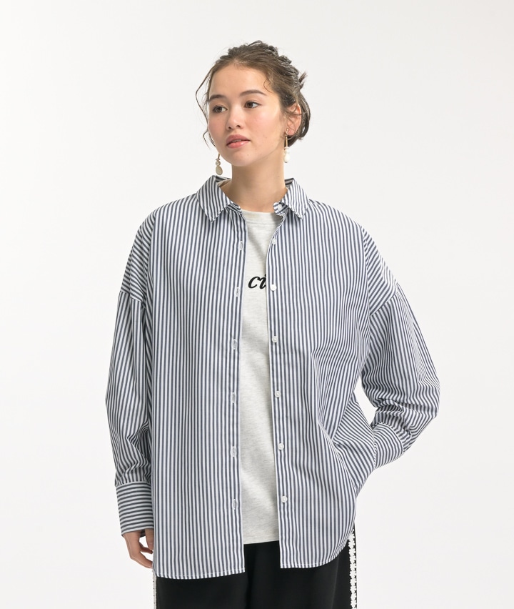 ブロードストライプシャツ
