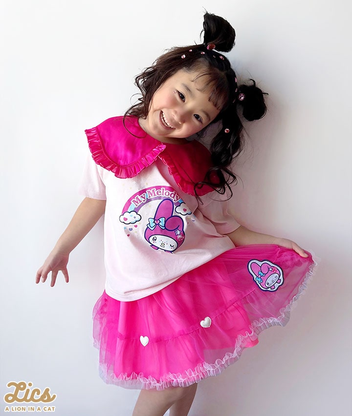 【ＬＩＣＳ】【サンリオ】（マイメロディ）女児半袖Ｔシャツ