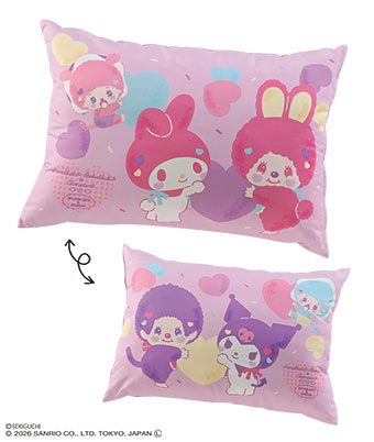 【モンチッチ×サンリオキャラクターズ】カバー付き枕