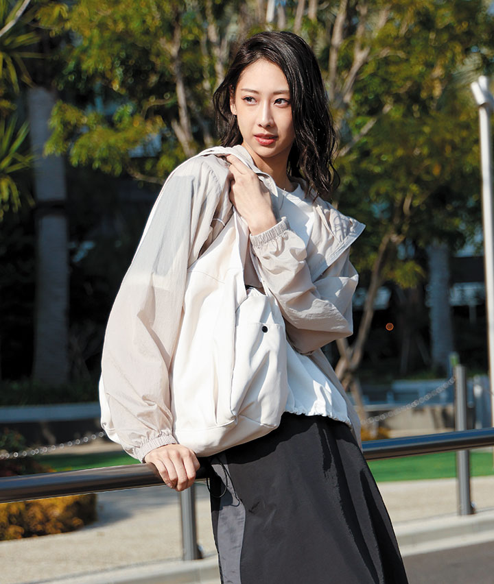 フード付きシアージャケット