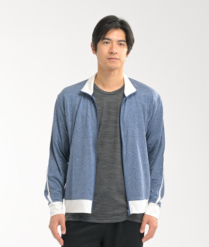 カチオン杢トラックジャケット