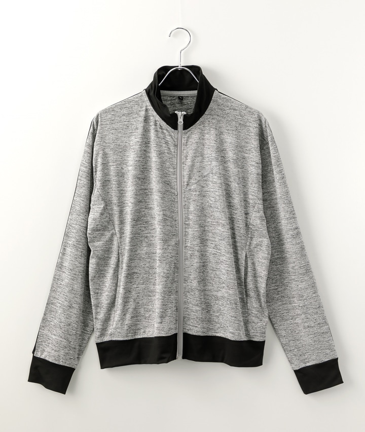 カチオン杢トラックジャケット