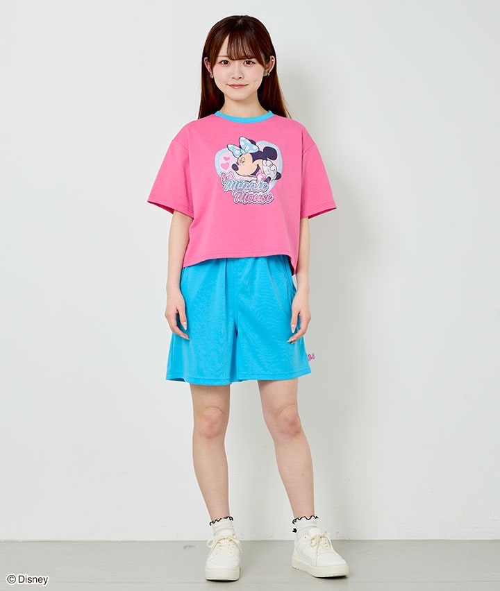 【Ｄｉｓｎｅｙ】（ミニーマウス）Ｔシャツ＋ショートパンツセット