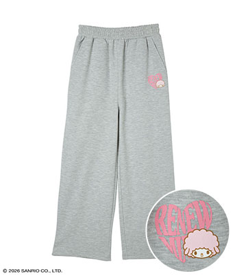 【サンリオキャラクターズ】（マイスウィートピアノ）プリントロゴスウェットパンツ