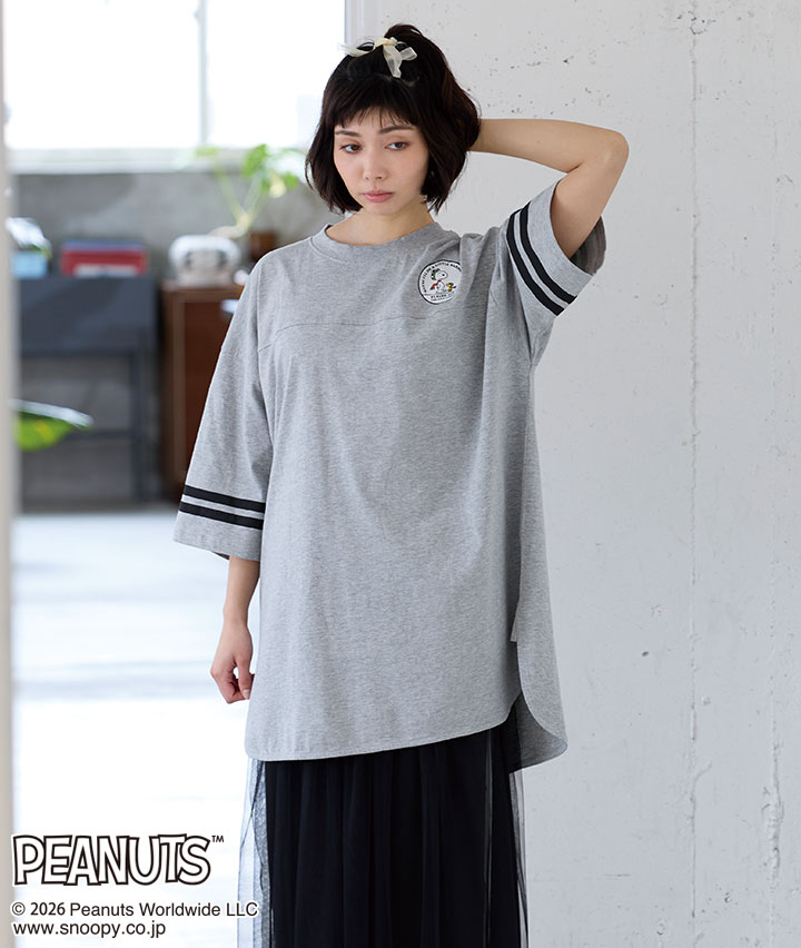 【ＰＥＡＮＵＴＳ】（スヌーピー）フットボールＴシャツ