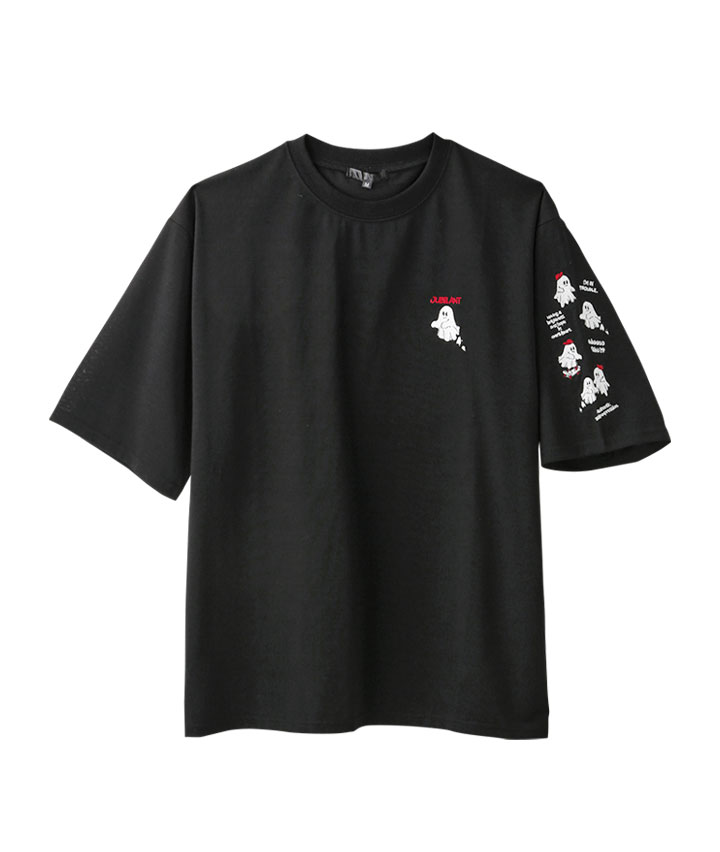 袖お化け刺繍Ｔシャツ