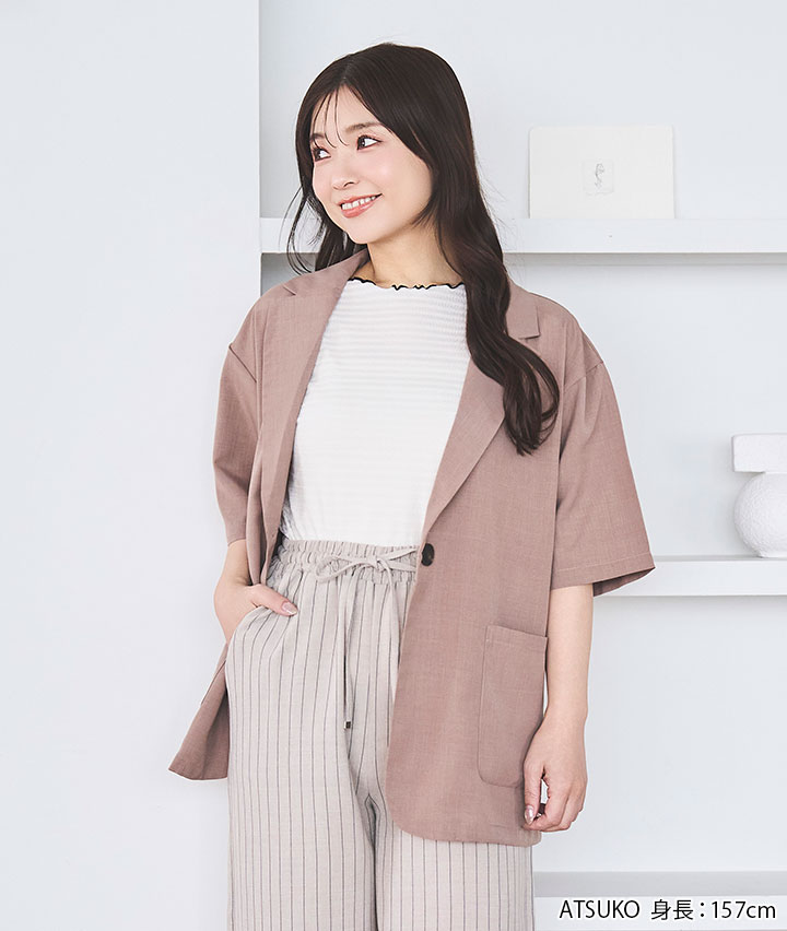 半袖ジャガードメローインナー