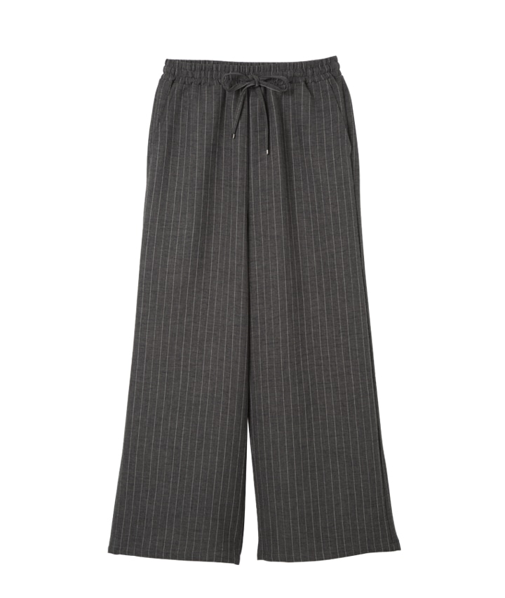 麻風ストライプパンツ