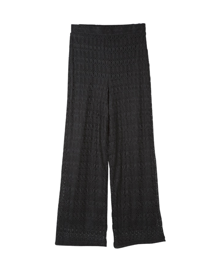 レースストレートパンツ