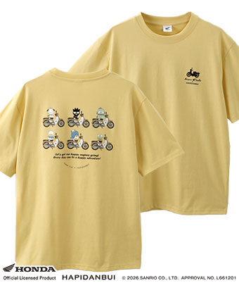 【ＨＯＮＤＡ×はぴだんぶい】半袖プリントＴシャツ