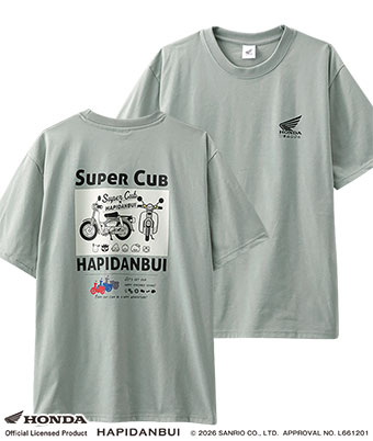 【ＨＯＮＤＡ×はぴだんぶい】半袖ウィングプリントＴシャツ