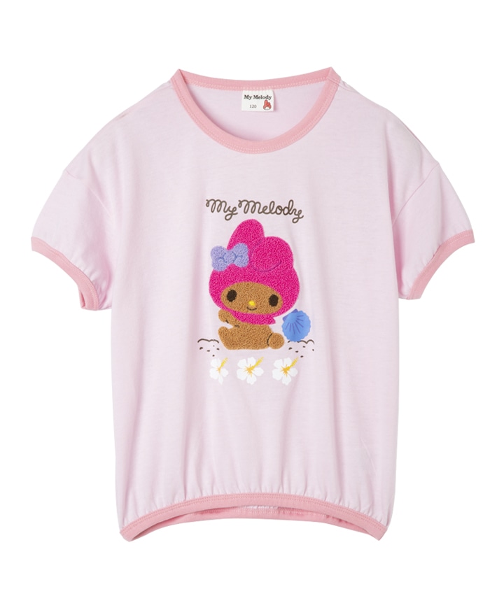 【サンリオキャラクターズ】（マイメロディ）サガラ刺しゅうＴシャツ