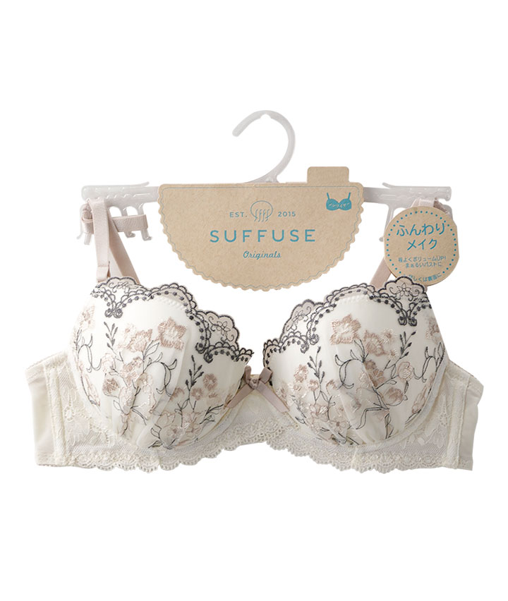（ふんわりメイク）アンティークブーケノンワイヤーブラジャー