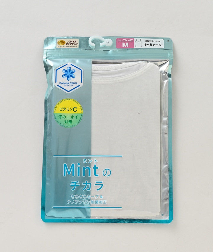 （Ｍｉｎｔのチカラ）（冷感）（ビタミンＣ配合）（汗取りパッド付き）キャミソール